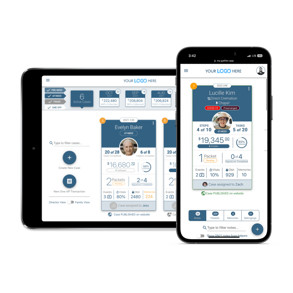 The AllinOne Funeral Home App Gather